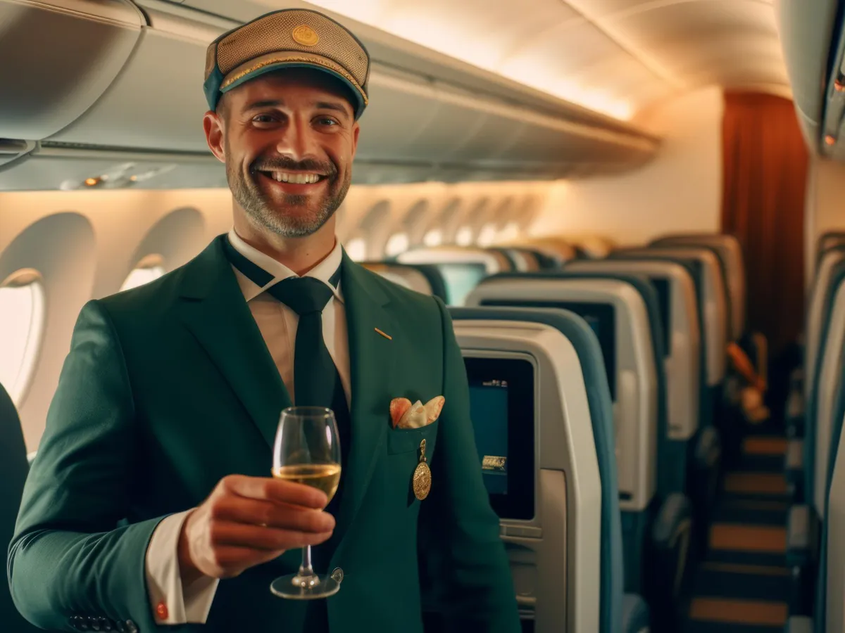 steward în avion Foto : Freepik (rol ilustrativ)