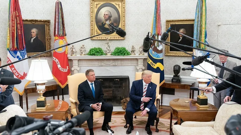 Klaus Iohannis și Donald Trump la Casa Albă/FOTO: Flickr/White House