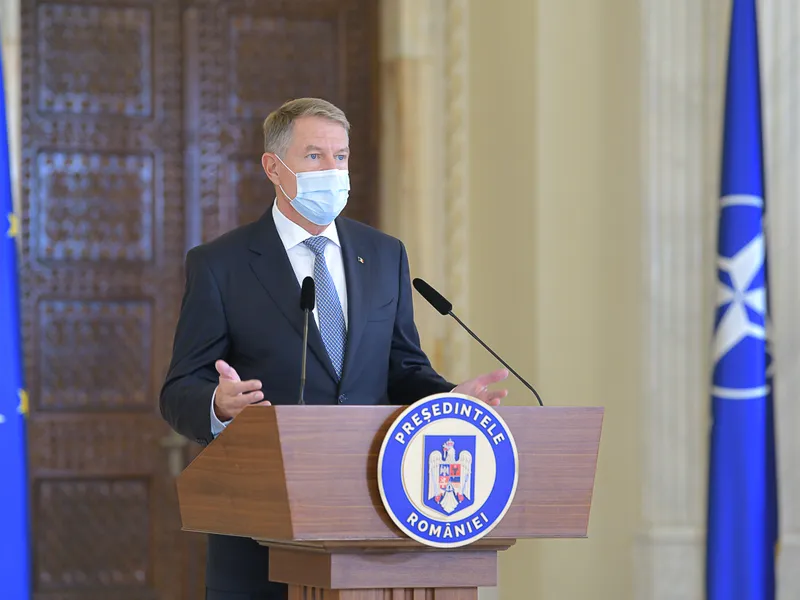 Președintele Iohannis convoacă responsabilii guvernamentali pentru instituirea de restricții. / Foto: presidency.ro