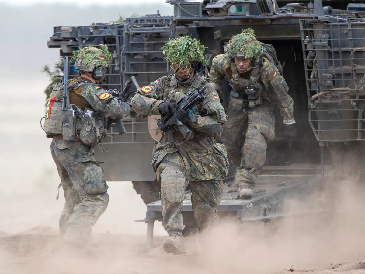 Soldații germani participă la exercițiul militar „Grand Quadriga” în Lituania - Foto: Profimedia Images