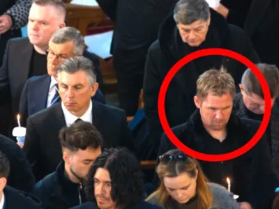 Apariție total neașteptată la înmormântarea lui Mircea Lucescu! Nu l-a recunoscut aproape nimeni