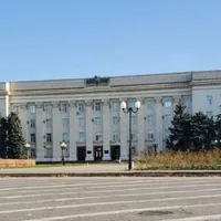 Clădirea municipală din Herson - Foto: Twitter / Iuliia Mendel