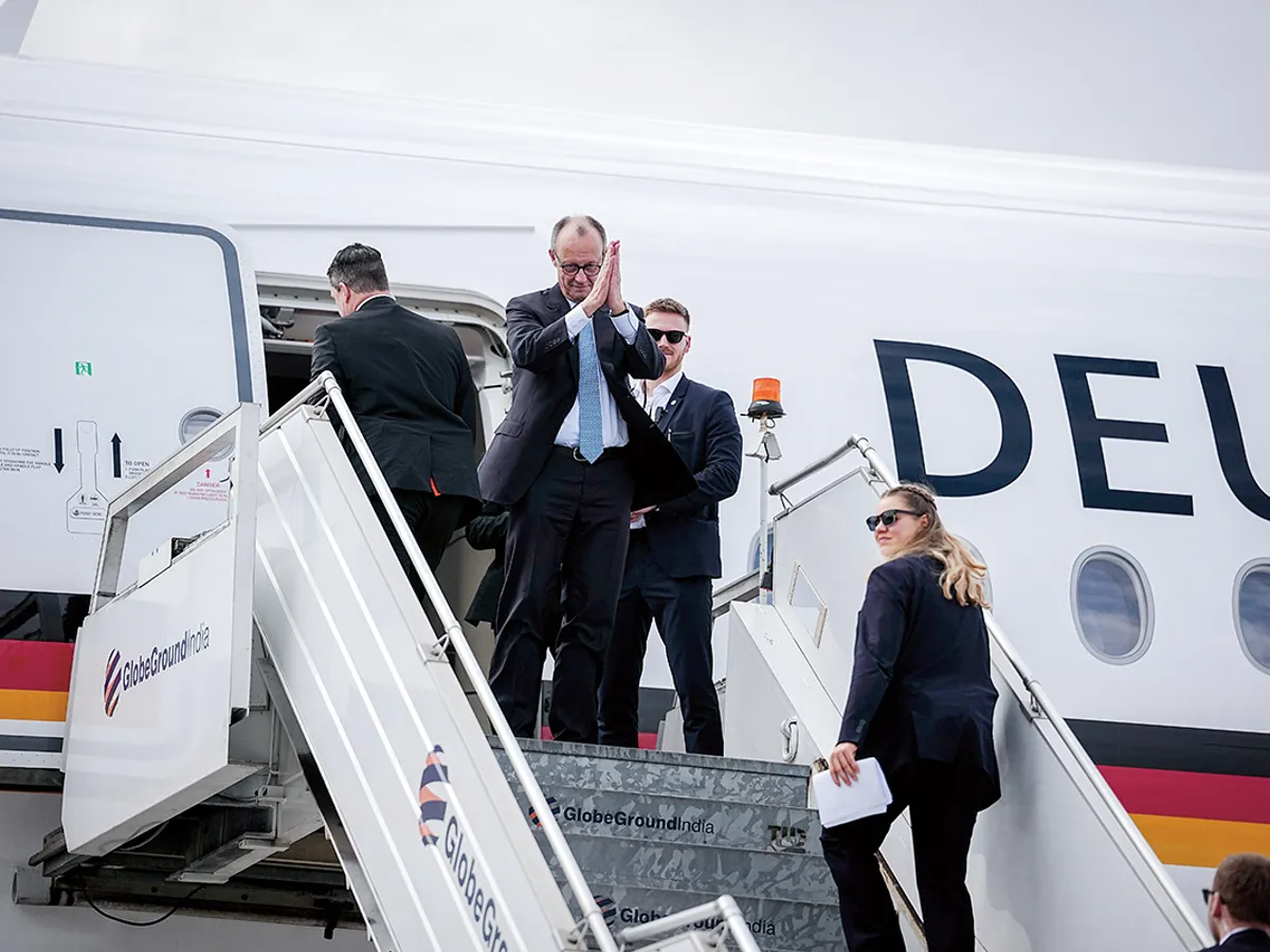 La 13 ianuarie, cancelarul german Friedrich Merz a aterizat în India. Vizita poate deschide calea pentru urgentarea acordului de comerț liber. O miză importantă pentru UE, dar și pentru India - Foto: Profimedia Images