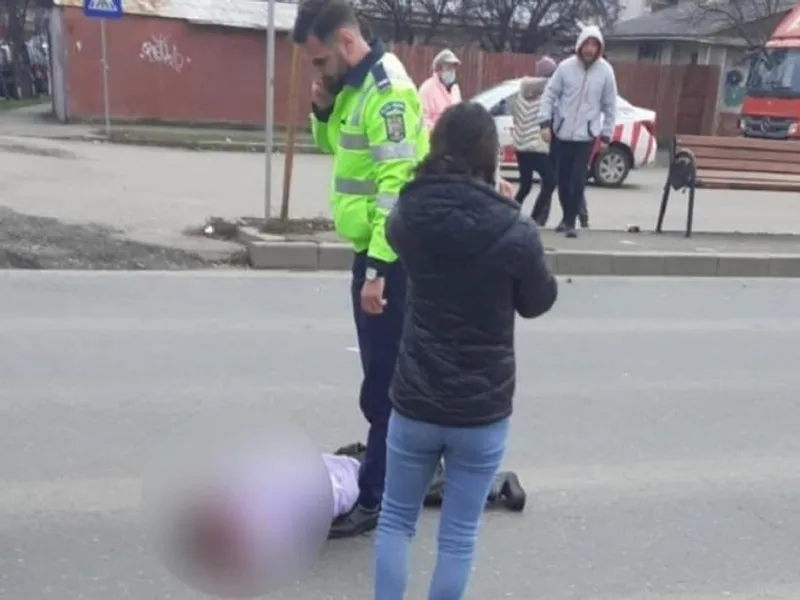 Un agent de la Secția 5 a ucis o fetiță cu mașina de serviciu Foto: captură Youtube