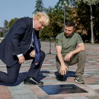 Boris Johnson și Zelenski - Foto: Profimedia