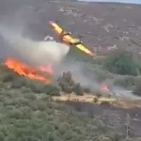 Momentul prăbușirii unui avion care stingea incendiile din Grecia - Foto: twitter/ @301military
