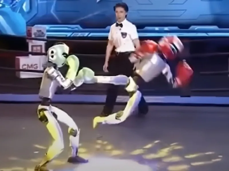 VIDEO A avut loc prima gală de kickboxing pentru roboți din lume - Foto: CCTV