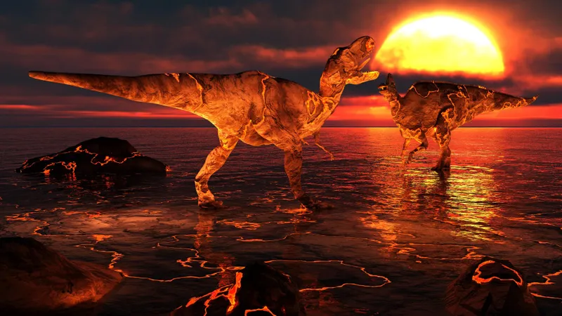 Dinozaurii, trei sferturi din plante și animale au fost distruse de un cataclism acum 66 mil. de ani Foto: Profimedia Images (fotografie cu caracter ilustrativ)