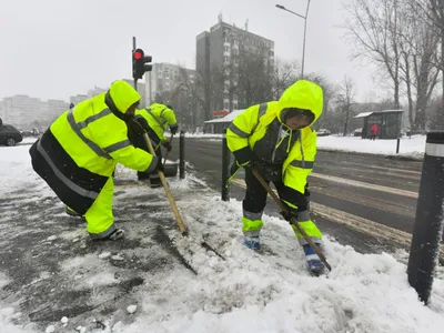 Zăpadă în București - Foto: PMB