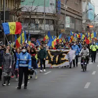 Sâmbătă seară, fanii AUR au făcut un nou protest. Inquam Photos / George Călin