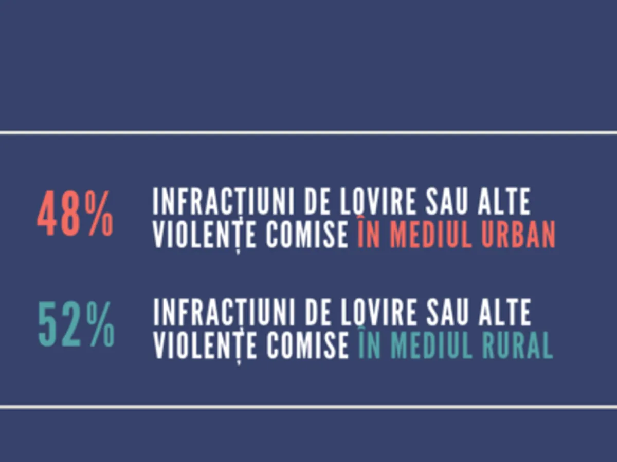 Grafic al Centrului Filia privind situația infracțiunilor din sfera violenței domestice, cu datele IGPR.