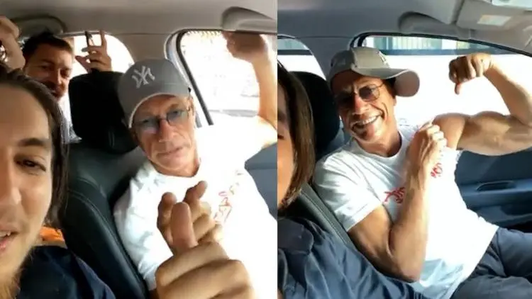 VIDEO Van Damme ascultă manele și danseaza pe muzica lui Salam și Tzanca Uraganu într-un taxi / stiridecluj