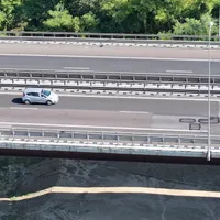Lucrare de „calitate”, pe autostrada Deva–Sibiu. Fisuri la viaductul Aciliu, după nici 10 ani - Foto: captură video