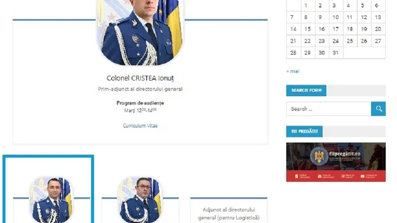 site-ul Jandarmeriei București