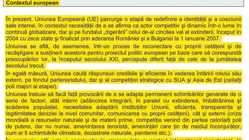 DOVEZI „Strategia post-aderare a României la UE 2007-2013“ a fost furată de Iordache