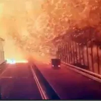 Valul misterios înaintea exploziei de pe podul Kerci/foto: social m edia