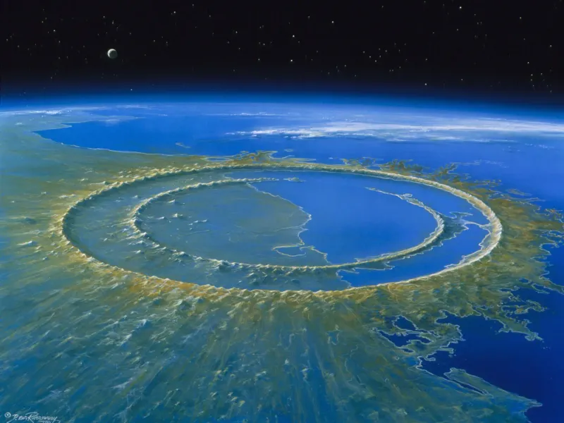 Chicxulub - Foto: Detlev van Ravenswaay/Science Source (Imagine refăzută pe computer)