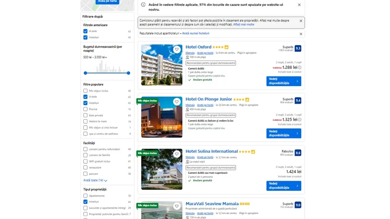 Mamaia, promovată la Salonul de Turism de la Paris. Preț la 4* în full sezon, de la 130 €/zi - Foto: captură ecran