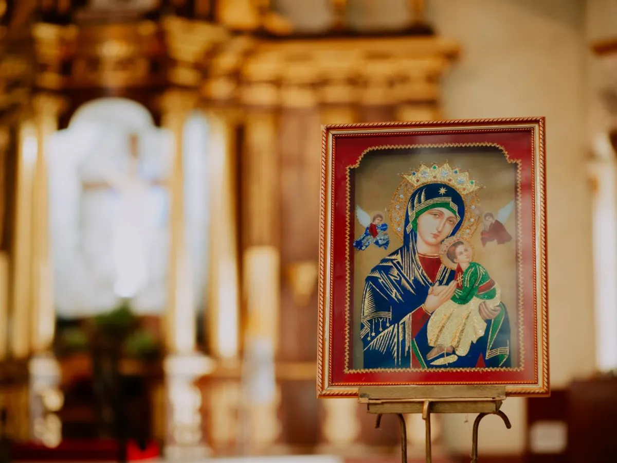 Icoană cu Maica Domnului și Iisus Hristos - Foto: Pexels (Imagine cu rol ilustrativ)