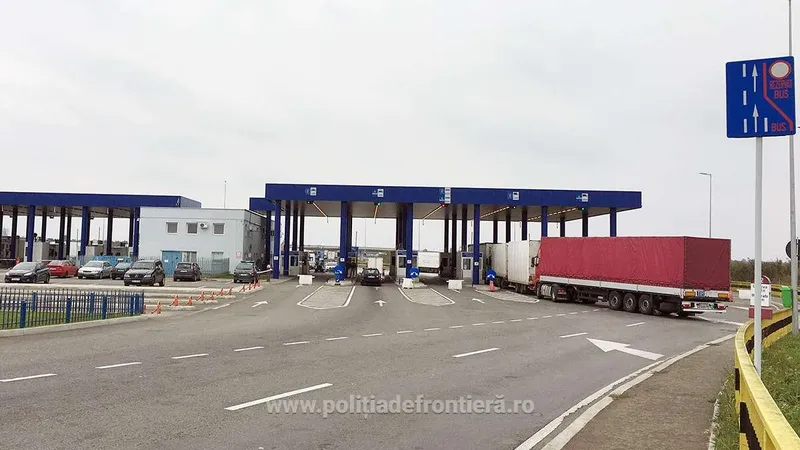 Avem prima bandă dedicată exclusiv autovehiculelor UE în punctul vamal de la Calafat - Foto: Politia de frontiera / imagine cu caracter ilustrativ