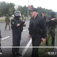 Lukașenko, cu vestă antiglonț/FOTO: Twitter