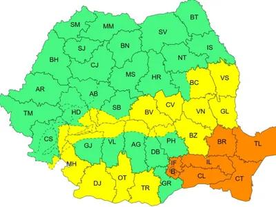 Hartă meteo - Foto: ANM