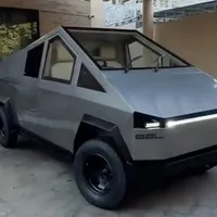 N-ați văzut așa ceva! Mașină electrică „Tesla Cybertruck”, la 10.000 €. E făcută în Pakistan - Foto: Mughalsafeguard/Instagram