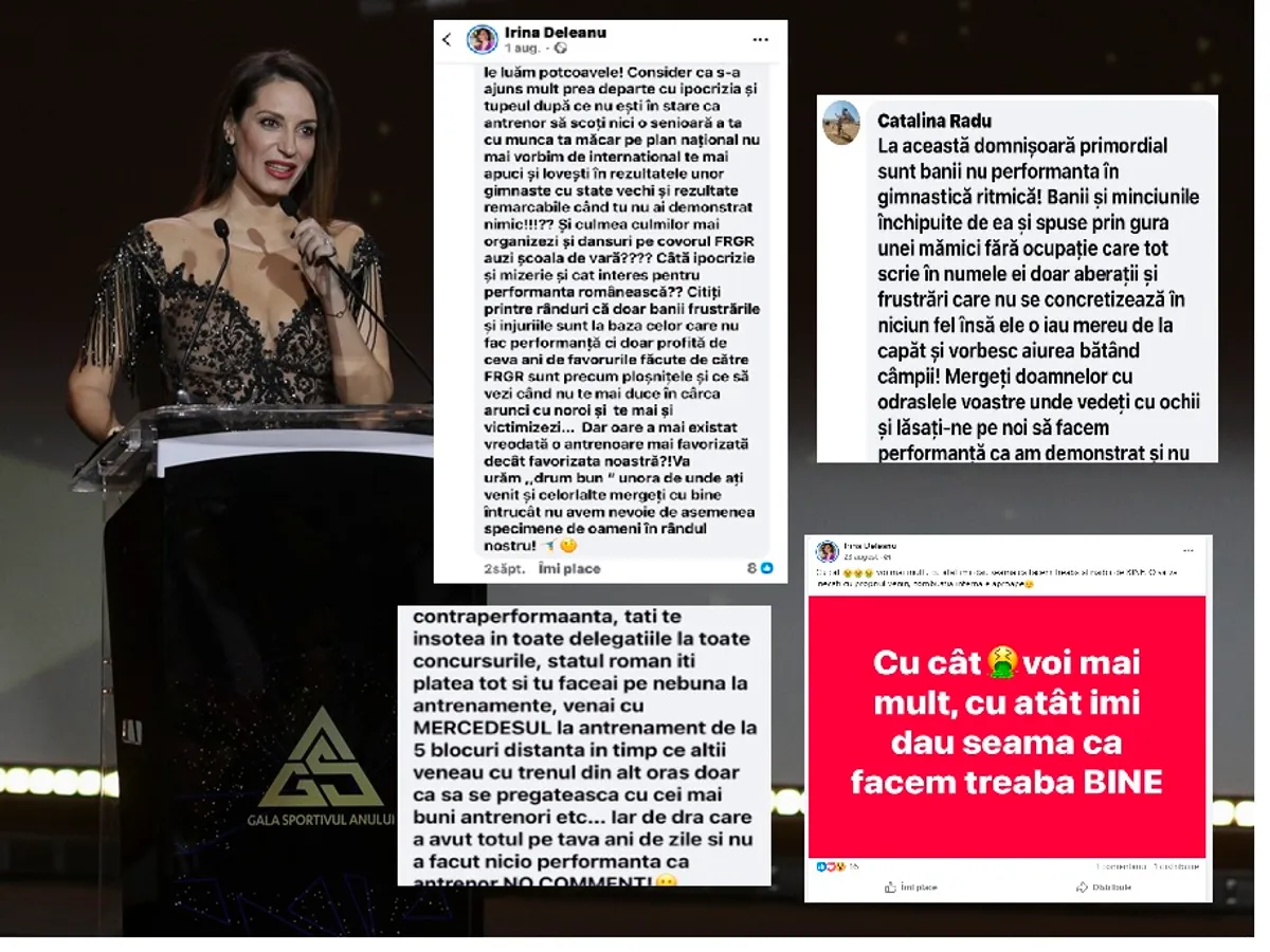 Cum încalcă conducerea FRGR propriul cod etic. În imagine, Irina Deleanu, președinta FRGR Foto: INQUAM Photos/Facebook