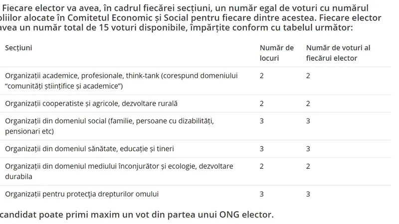 Sistemul de vot în CES. Sursa: votong.ro