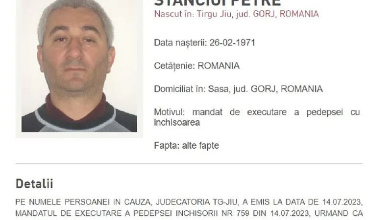 Petre Stănciioi condamnat pentru șantaj Foto: IGPR