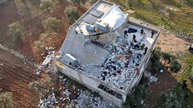 Casa din Atmeh unde se ascundea liderul ISIS/foto: getty
