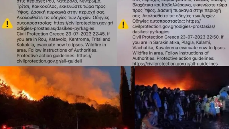 Avertismente pe telefon Foto: capturi forumuri Grecia