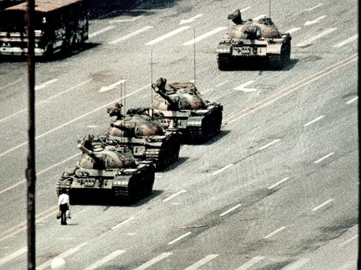 Imagine din 1989 din Piața Tiananmen