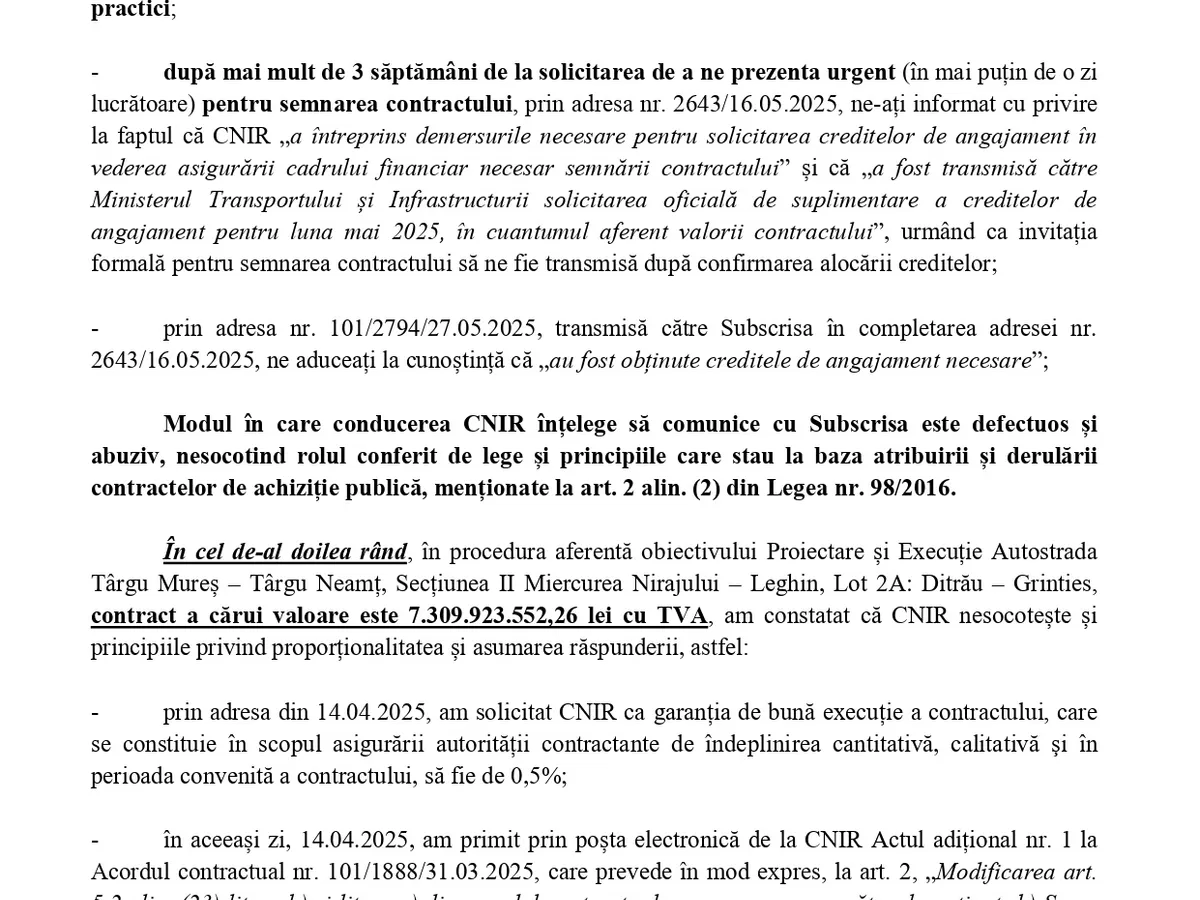 Autostrada Unirii în pericol! UMB cere rezilierea a 2 contracte. Motivul? Nu vrea să achite garanția - Foto: Facebook / Asociația Pro Infrastructură