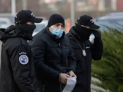 Marius Lazăr, liderul Hell's Angels România, care plătea asasini cu droguri, a fost extrădat în SUA Foto: INQUAM Photos/Octav Ganea