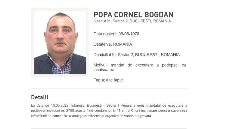 Încă o persoană dată în urmărire generală / FOTO: politiaromana.ro
