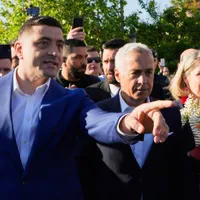 George Simion și Călin Geoorgescu - Foto: Profimedia images