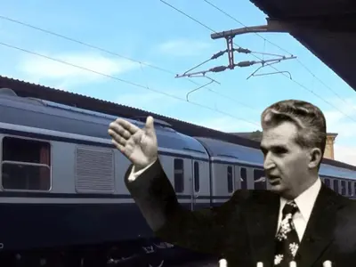 Trenul lui Nicolae Ceaușescu putea circula cu 200 km/h - Foto: colaj Newsweek