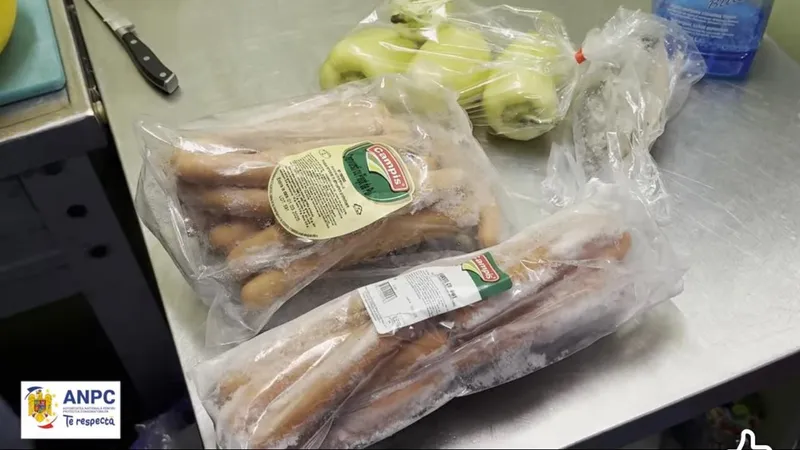 ANPC a descoperit hao pe Valea Prahovei. Mâncare expirată și mizerie pe banii turiștilor foto: facebook/ ANPC captură video