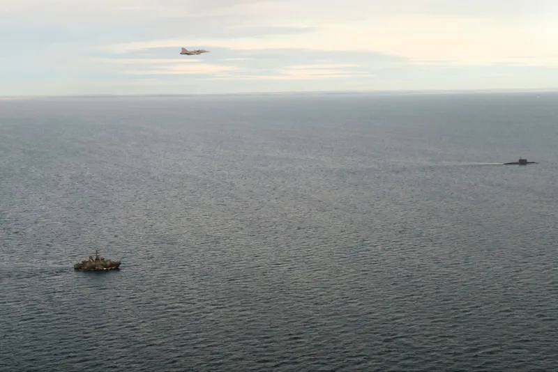 submarin rusesc în strâmtoarea Kattegat