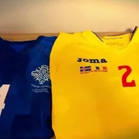 Islanda vs România, faza pe tricouri/FOTO: facebook.com