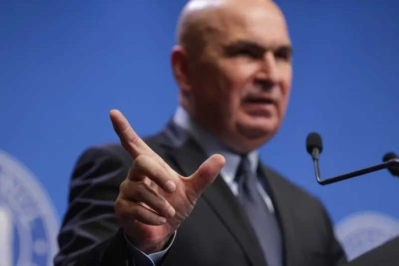 Premierul Ilie Bolojan, în conferinţă de presă - Foto: INQUAM PHOTOS/George Călin