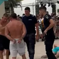 Bătaie la Costinești: Foto: captură video