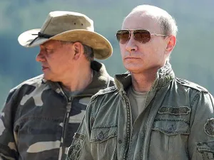 Ministrul rus al Apărării, Sergei Shoigu, și Vladimir Putin/FOTO kremlin.ru