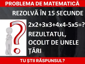 Problemă de matematică Foto: Newsweek