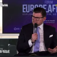Political consultant Anton Pisaroglu spoke at the Europe Africa Forum organised by La Tribune Foto: capture Youtube