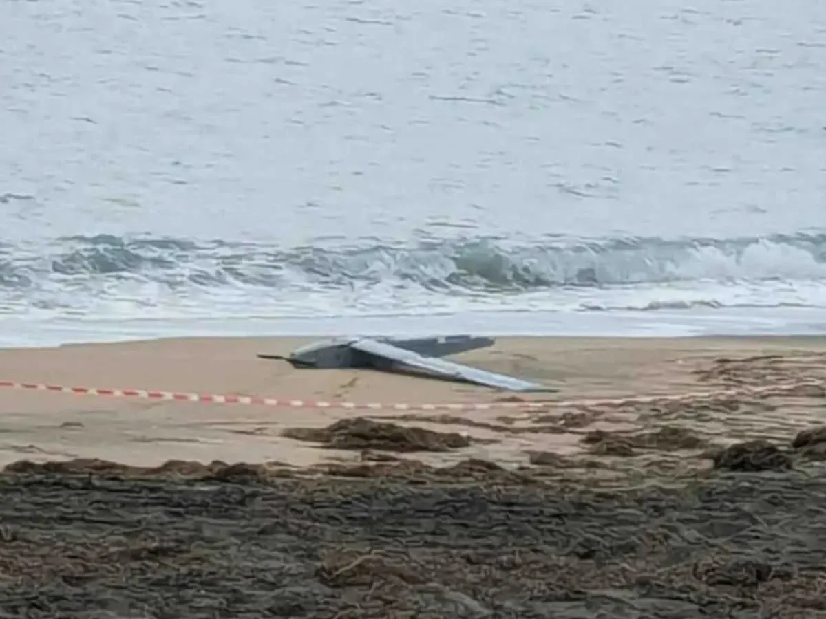 Dronă gasită între Costinești și Tuzla - Foto: Facebook