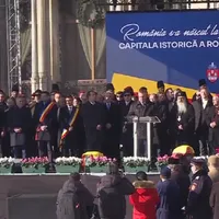 Președintele Senatului, Nicolae Ciucă, la evenimentele de la Iași cu ocazia Zilei Unirii Principatelor Foto: captura video