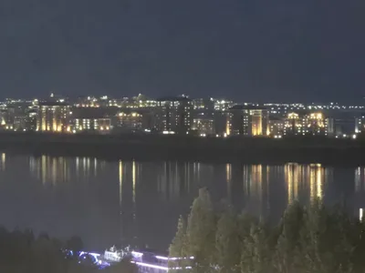 Orașul Sinuiju din Coreea de Nord, văzut din China - Foto: Park Jongchol/RFA