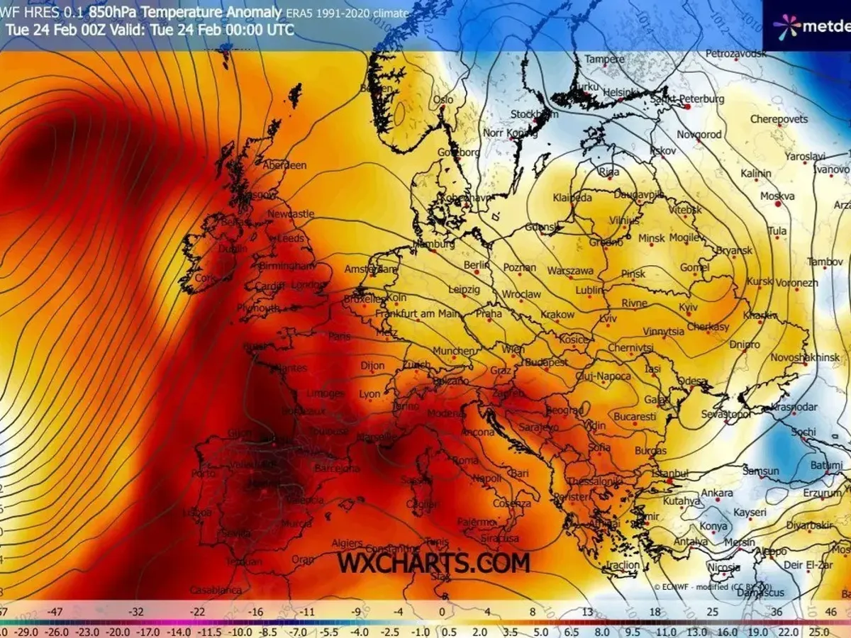 Vestul și sud-vestul Europei e lovit de un val neobișnuit de căldură - Foto: Facebook / Jurnal de vreme